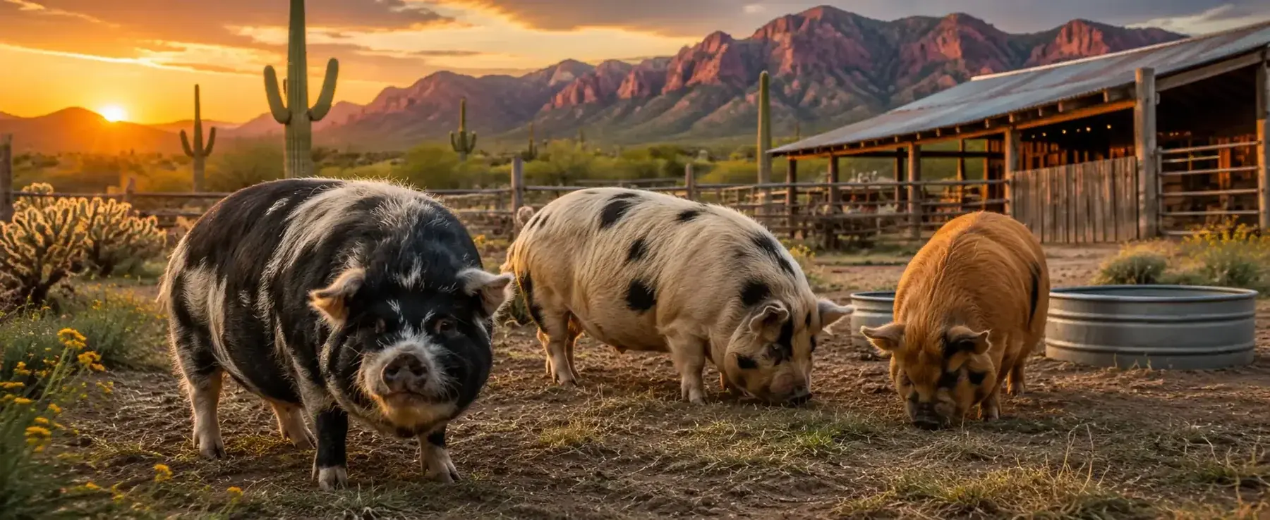 Kunekune pigs at BF Farm