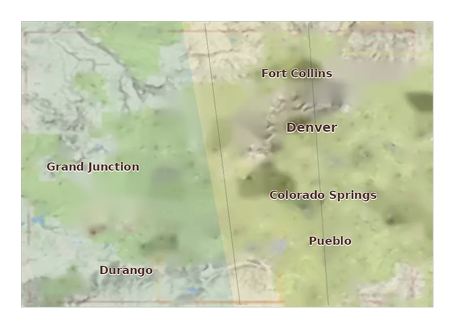 Topographic care map for Kunekune planning in Colorado
