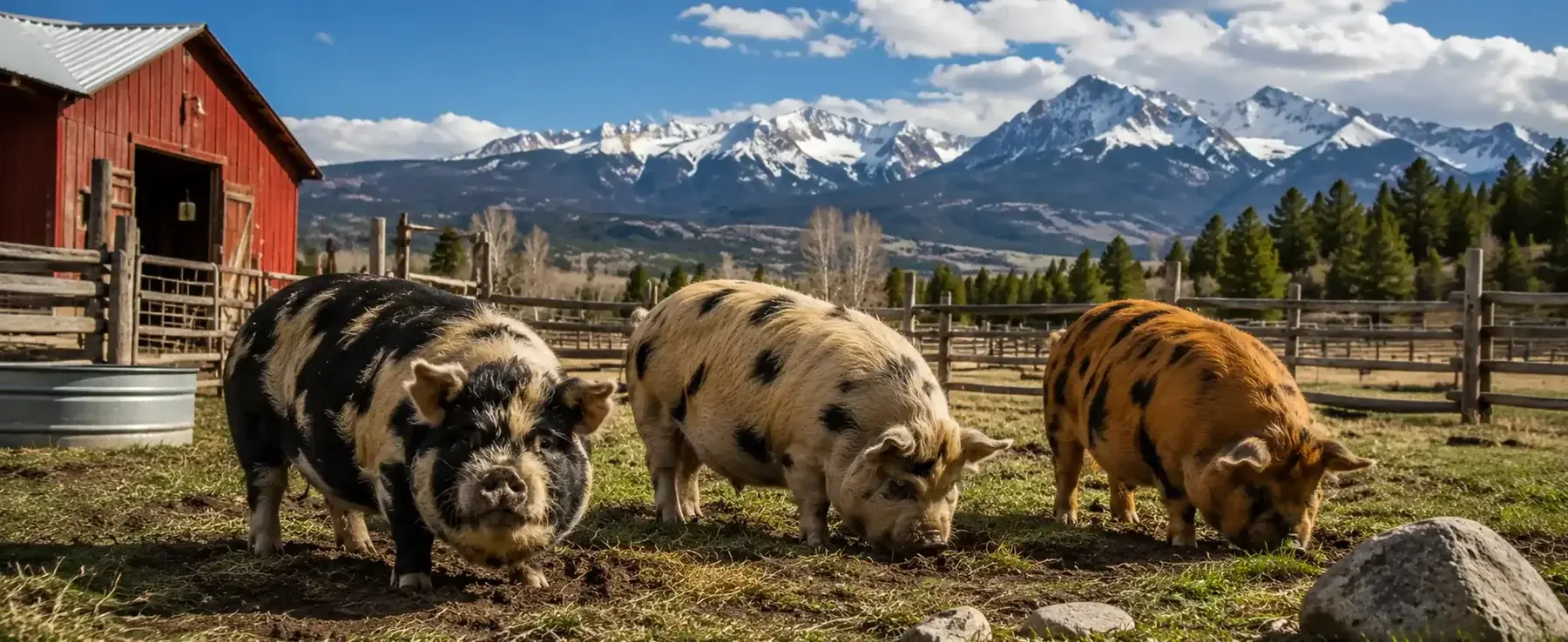 Kunekune pigs at BF Farm