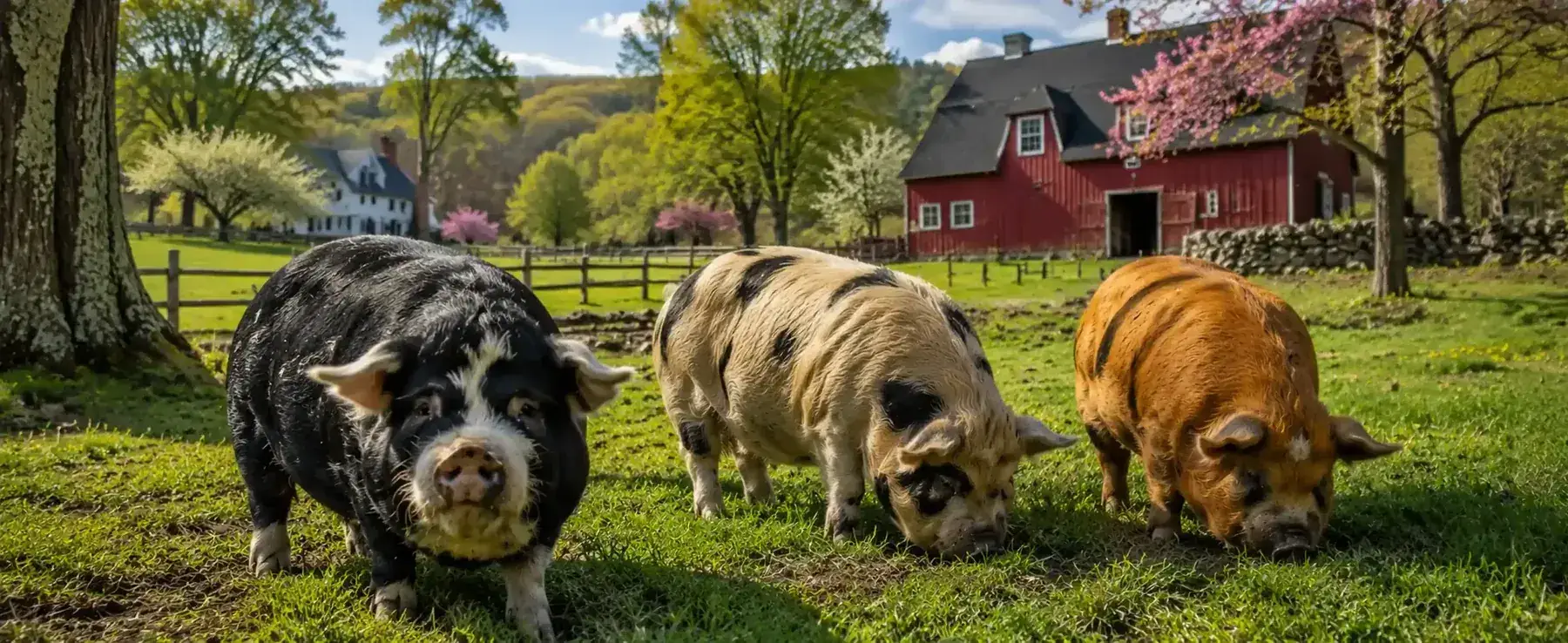 Kunekune pigs at BF Farm