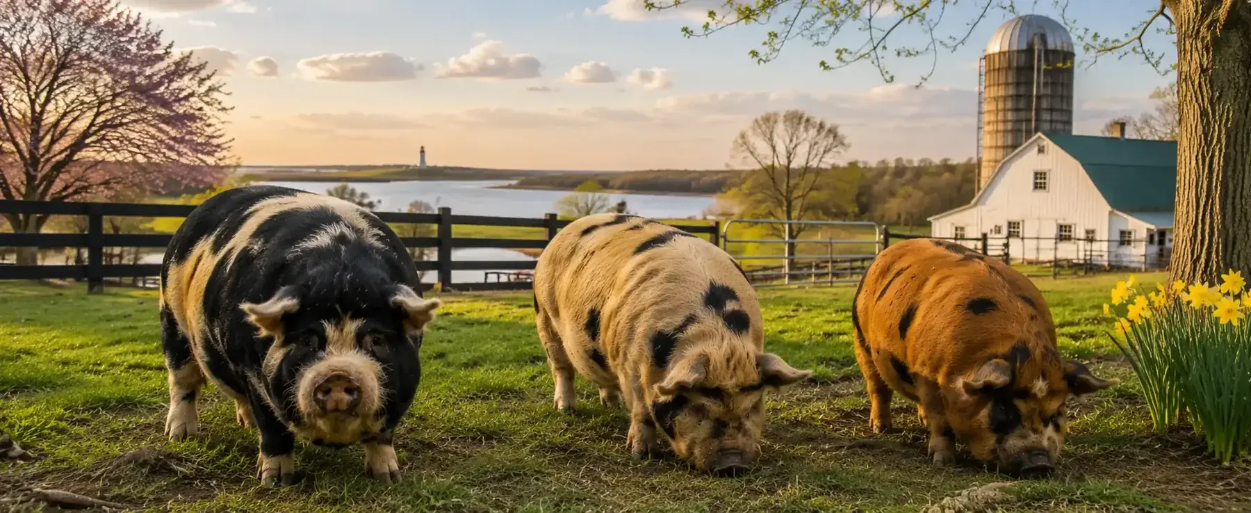 Kunekune pigs at BF Farm