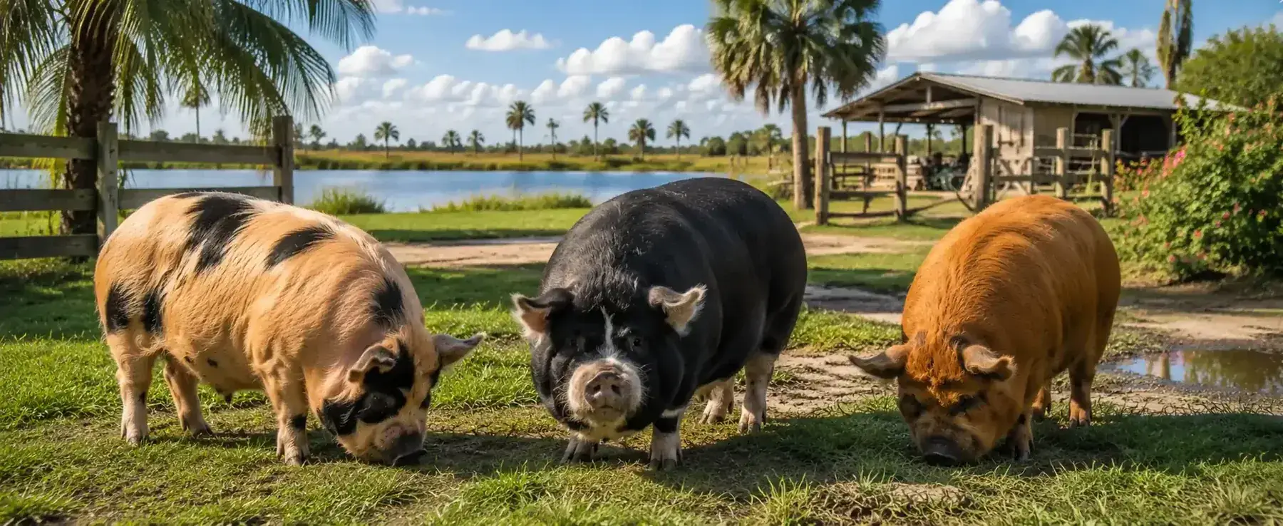 Kunekune pigs at BF Farm