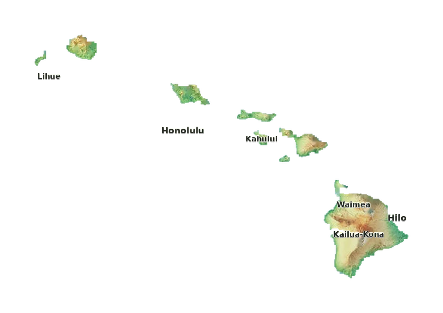 Topographic care map for Kunekune planning in Hawaii