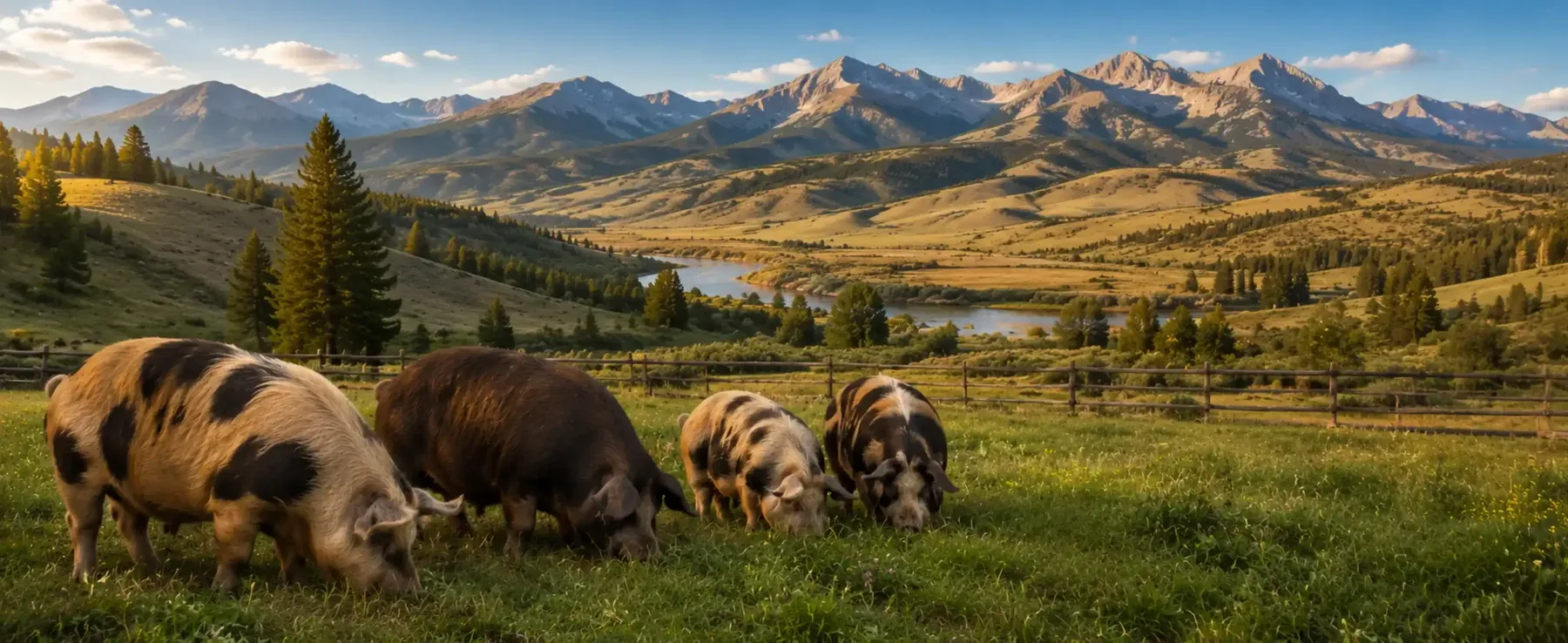 Kunekune pigs at BF Farm