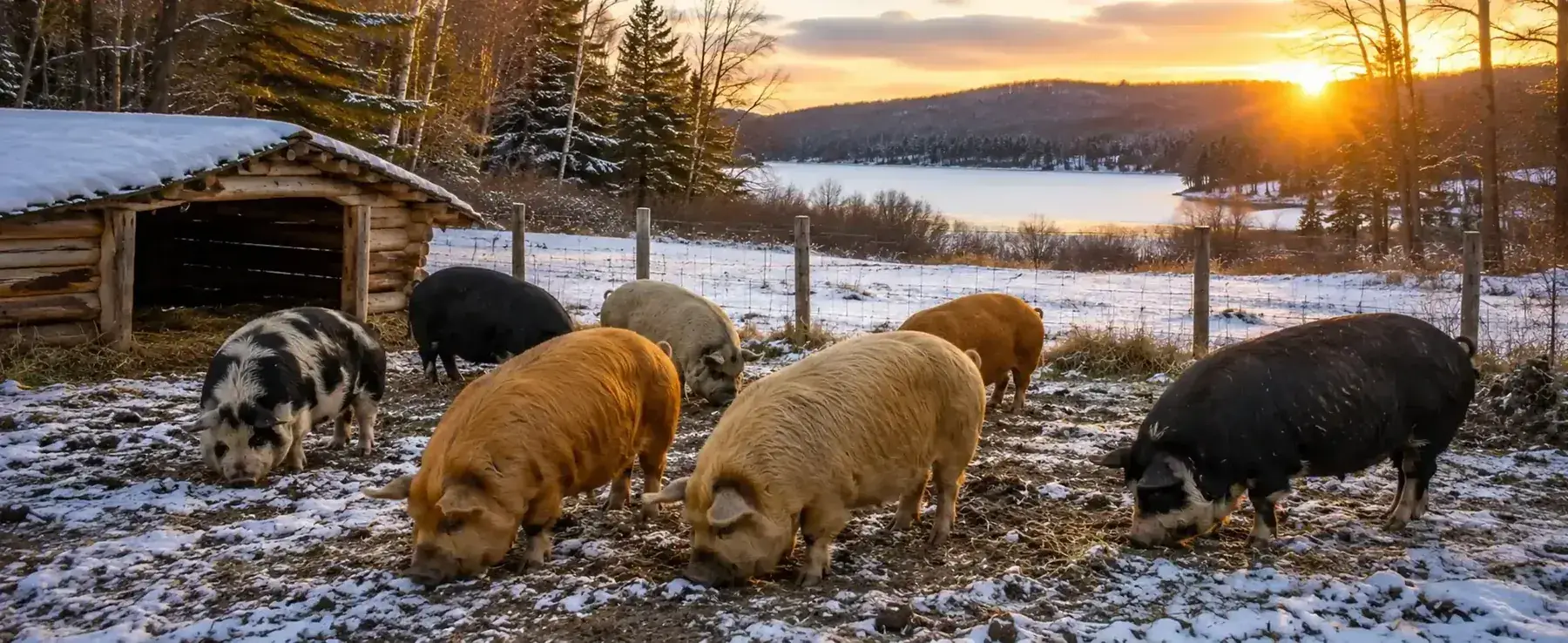 Kunekune pigs at BF Farm