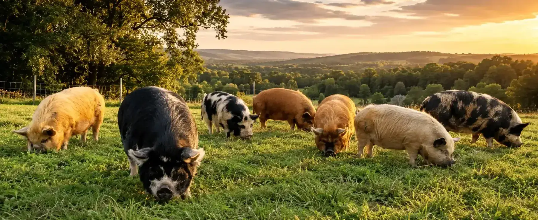 Kunekune pigs at BF Farm