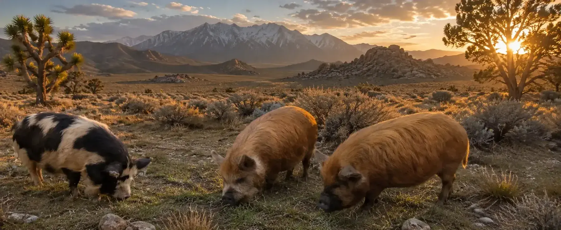 Kunekune pigs at BF Farm