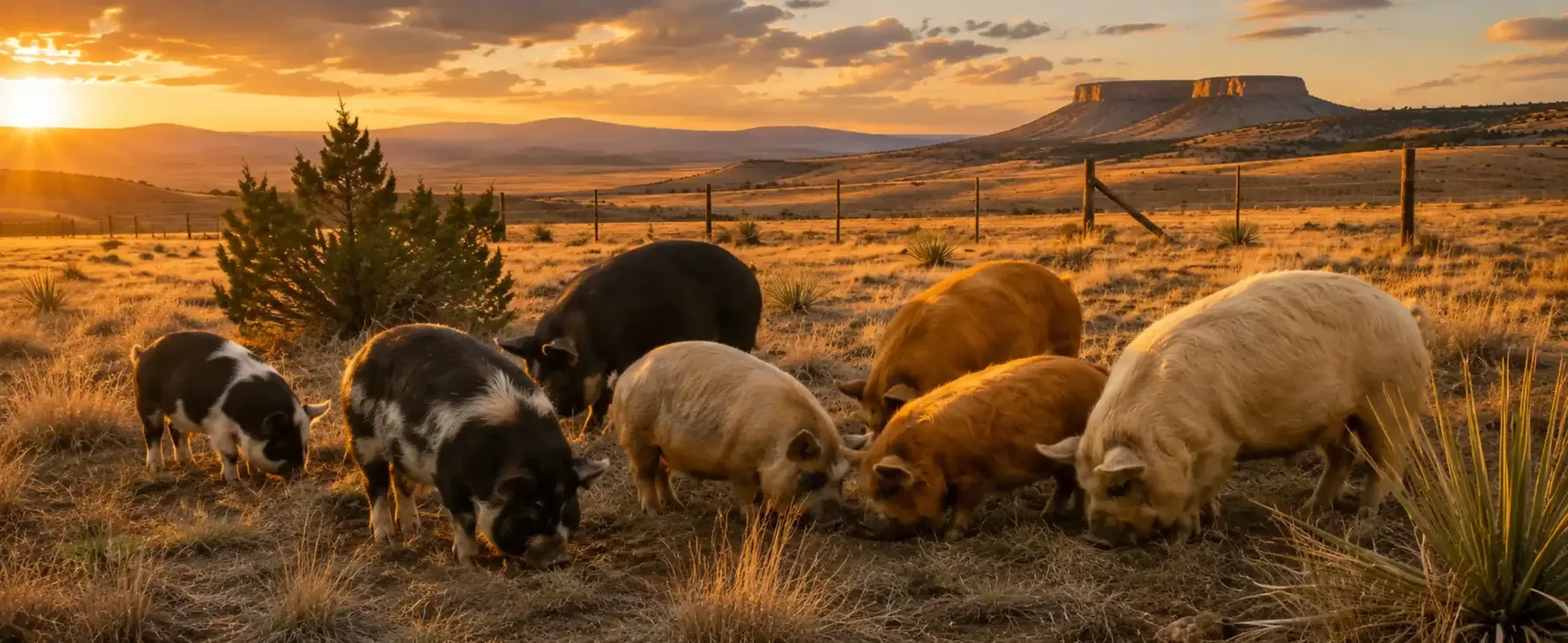 Kunekune pigs at BF Farm