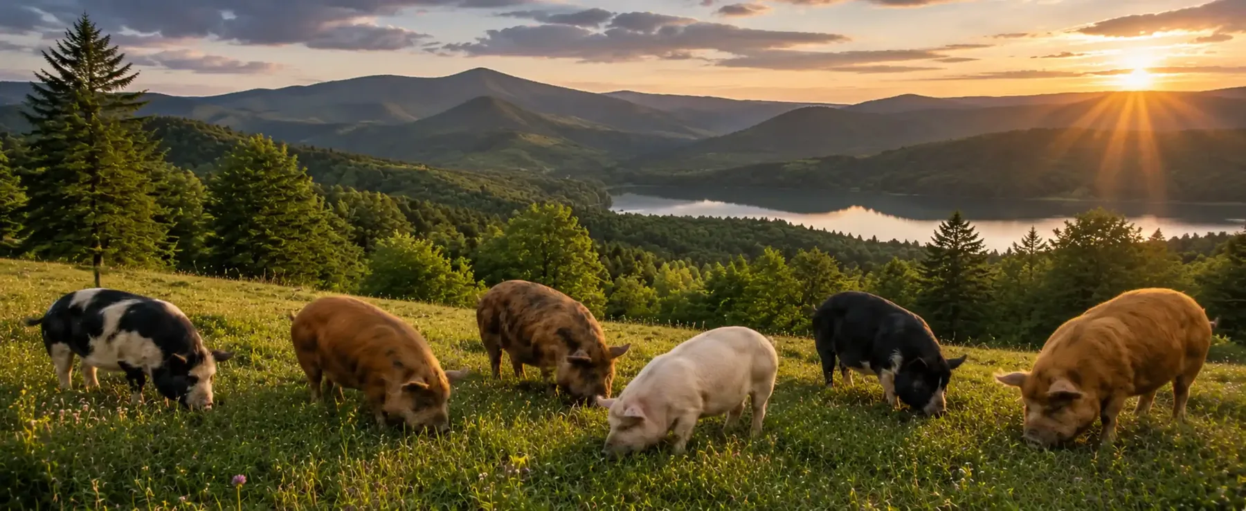 Kunekune pigs at BF Farm