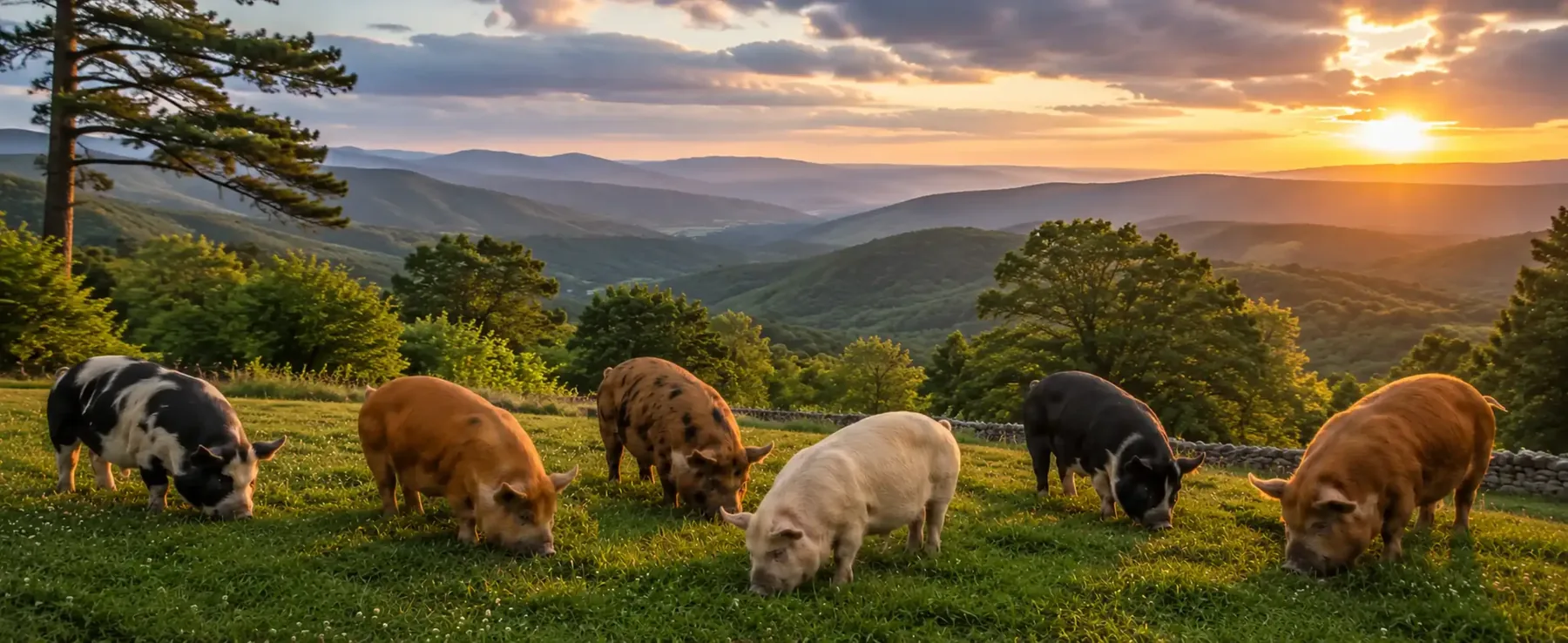Kunekune pigs at BF Farm