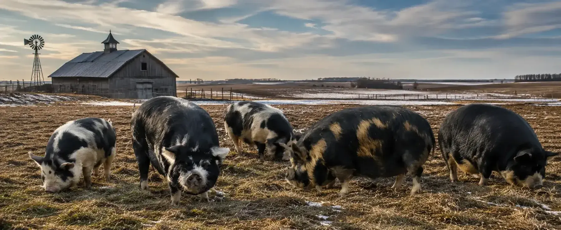 Kunekune pigs at BF Farm