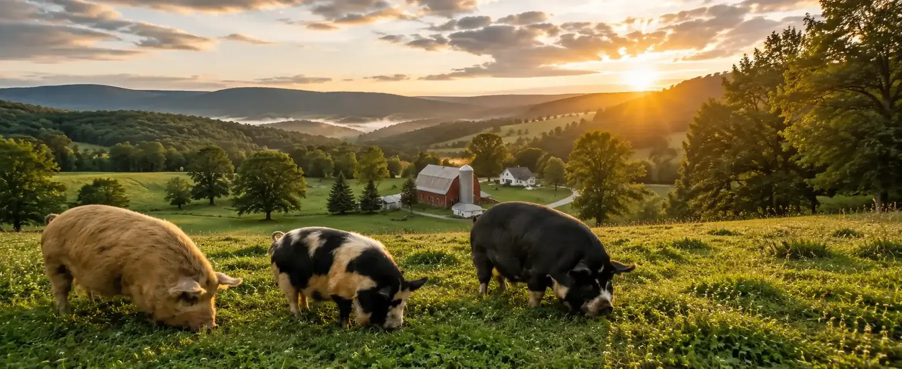 Kunekune pigs at BF Farm