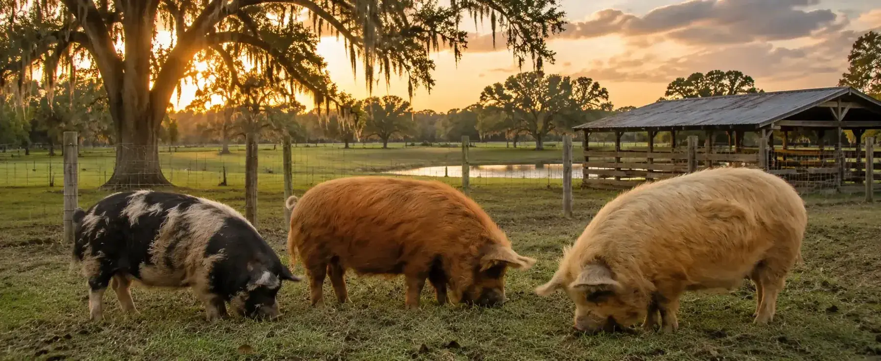 Kunekune pigs at BF Farm