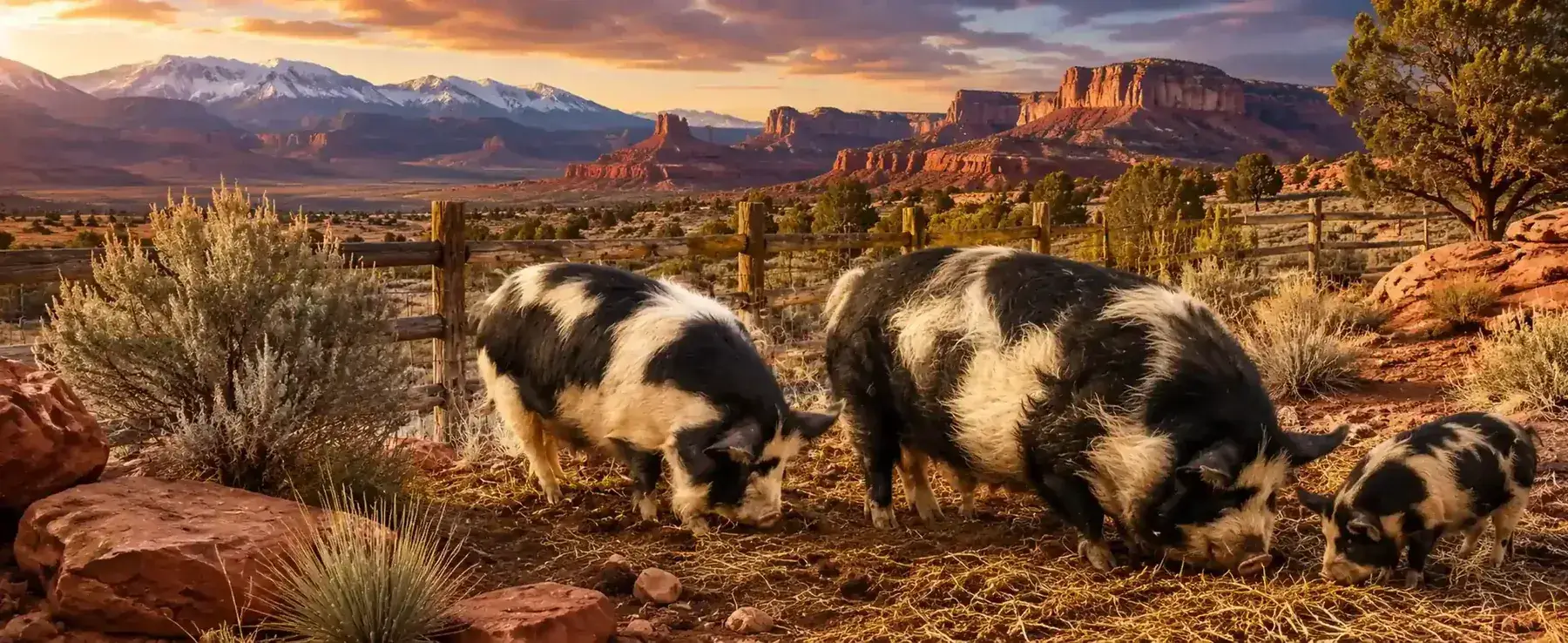 Kunekune pigs at BF Farm