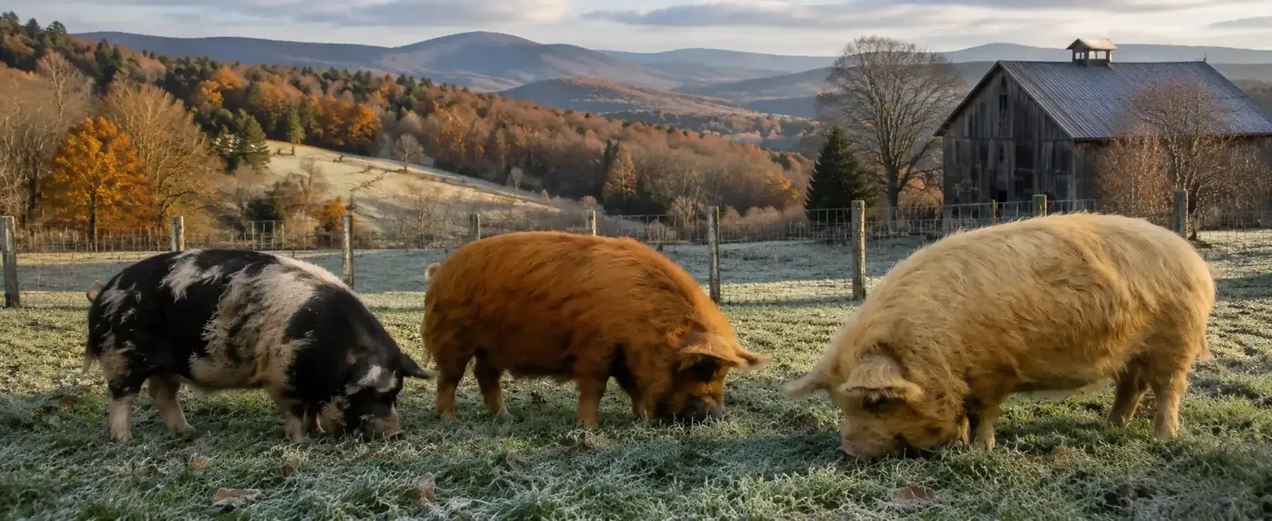 Kunekune pigs at BF Farm
