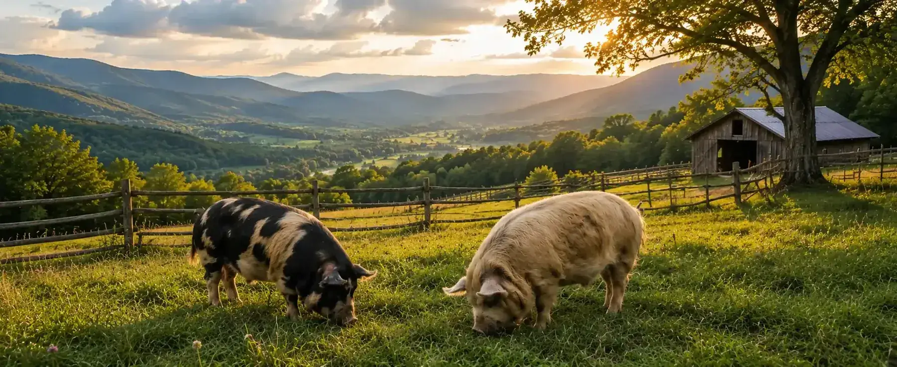 Kunekune pigs at BF Farm