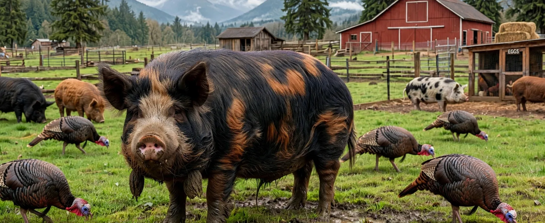 Can Kunekune Pigs Live With Turkeys?