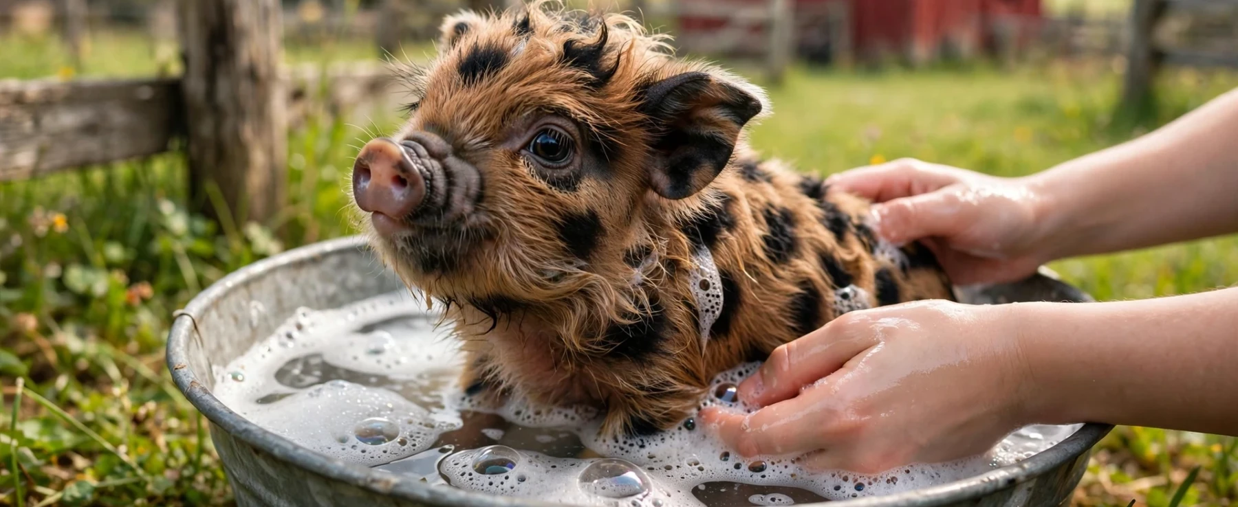 Bathing Kunekune Piglets: A Gentle Guide to Keeping Piglets Clean, Warm, and Comfortable