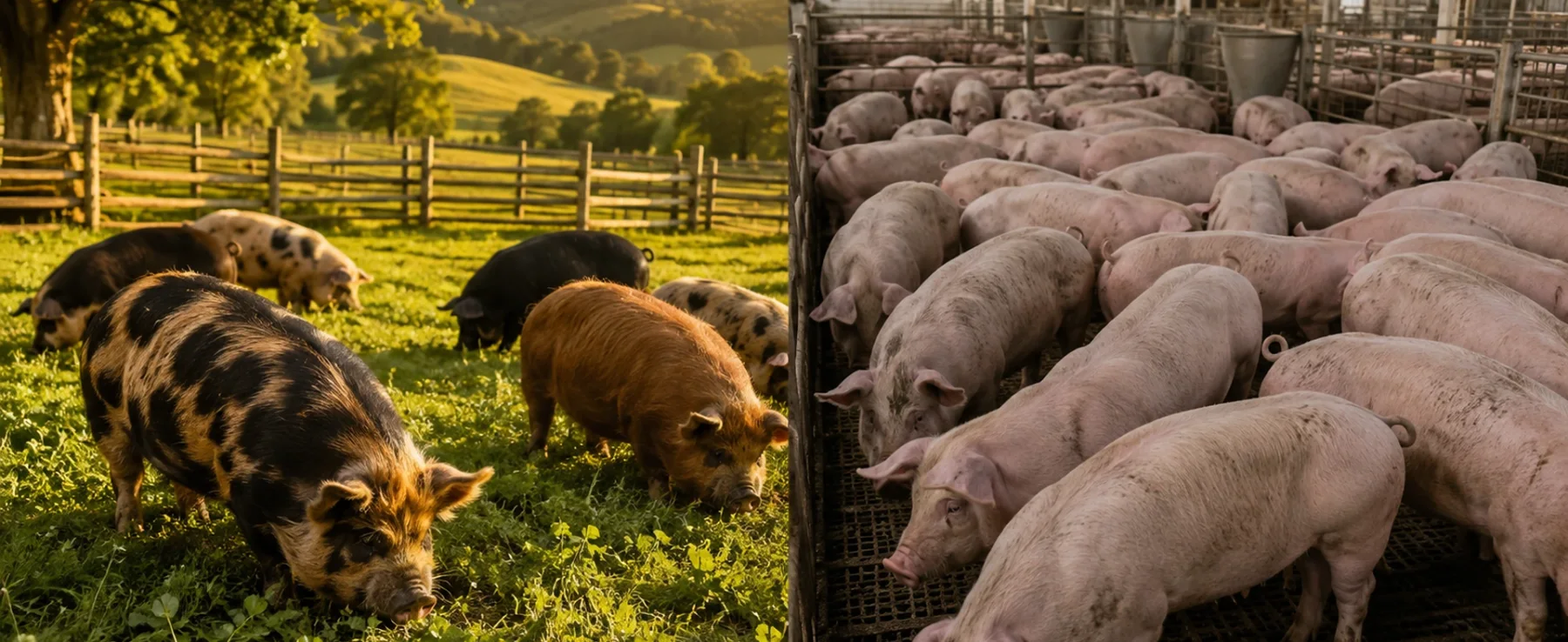 Pasture-Raised vs Commercial Pork: What's the Difference?