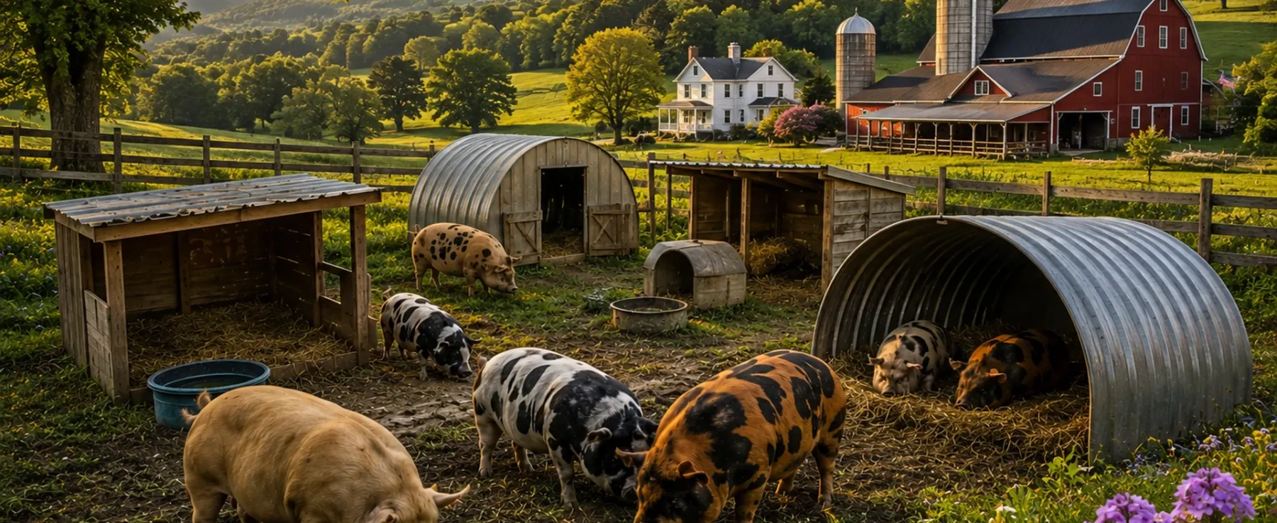 Housing and Shelters for Kunekune Pigs