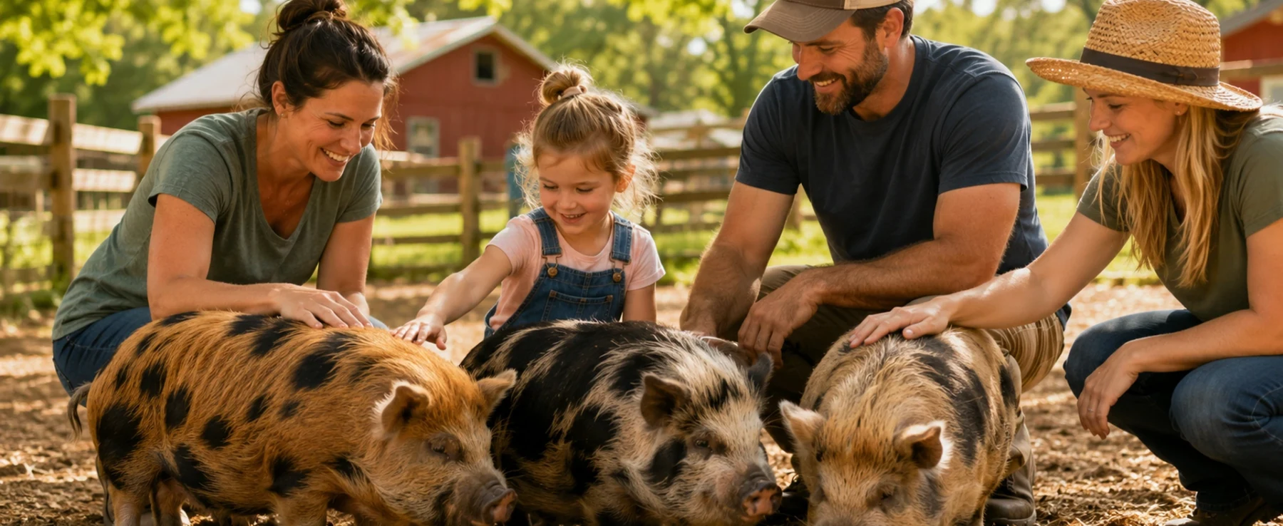 Kunekune Pigs in Petting Zoos: The Ideal Barnyard Guest