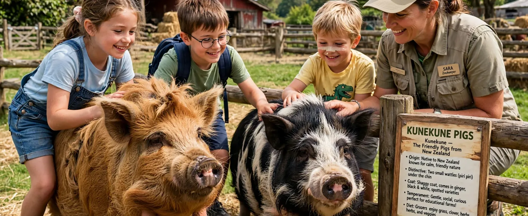 Zoos Featuring Kunekune Pigs and Educational Programs