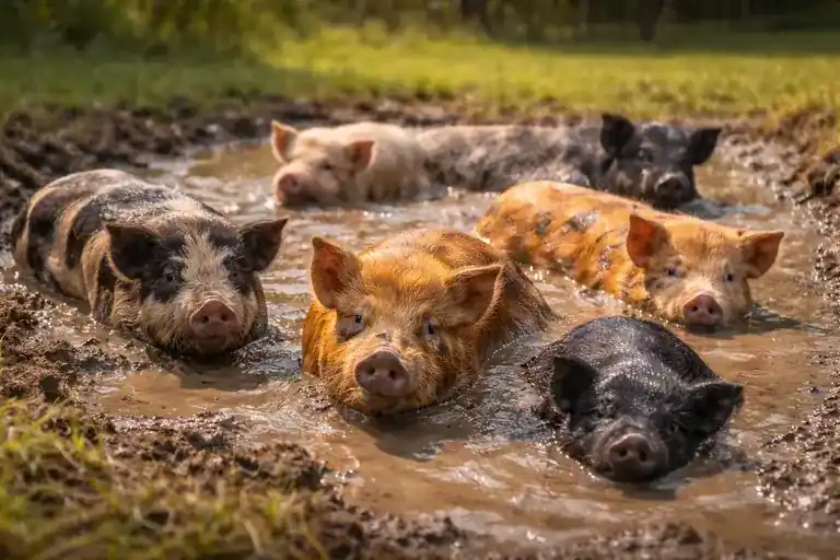 Keeping Kunekune Pigs Cool in Warm Weather
