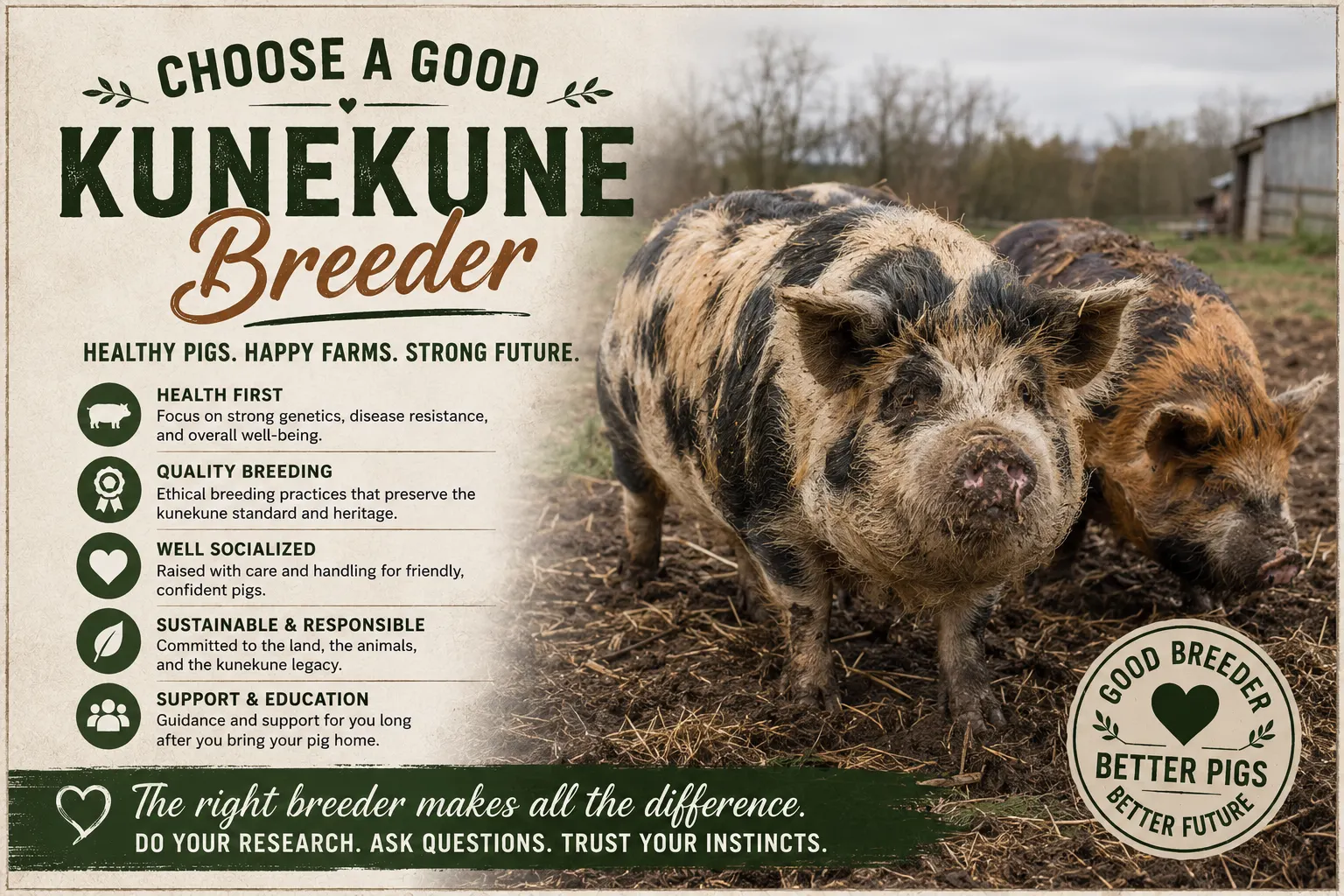 Quality Kunekune Breeder Stock for Sale: Choosing the Right Pigs for Your Herd